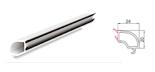 24 mm Çift Cam Çıta Profili