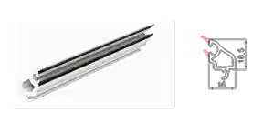 32 Mm Üç Cam Çıta Profili