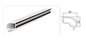 20 Mm Çift Cam Çıta Profili / Yeni