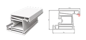 İçe Açılır Kapı Profili