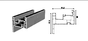 Pervazlı Kayıtlı Kasa Profili (75mm)
